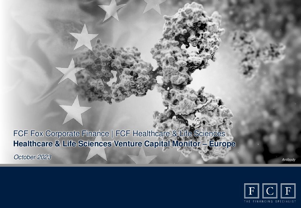 thumbnail of 2023-11-22 – FCF Healthcare & Life Sciences Venture Capital Monitor – Europe – 10-2023