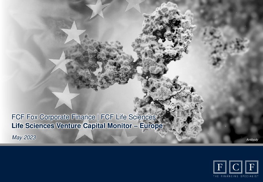 thumbnail of FCF Life Sciences Venture Capital Monitor – Europe – 05-2023